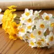Yuhan hoa thủy tiên hoa giả cầm tay hoa DIY viết tay hoa trang trí nhà cửa hoa giả hoa trang trí bàn phòng khách hoa giả cao cấp Cây hoa trang trí