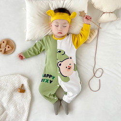 Baby Clothes, Autumn Jumpsuits for Boys, 0-3 Years Old, Outdoor Wear, Boys' Rompers, Spring and Autumn Styles, Newborn Rompers