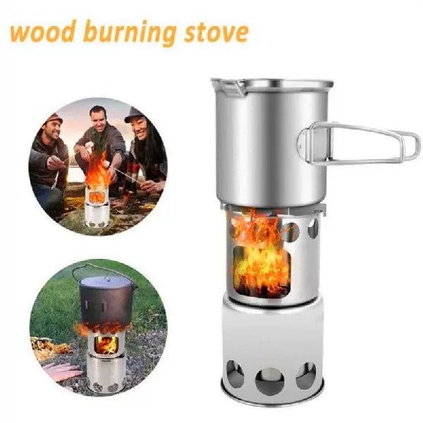 Mini Outdoor Firewood Stove Portable Camping Picnic BBQ-Taobao