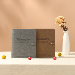 Himore Seahorse Body Simple Wedding Dress Family Photo Album with Snap Design Large Capacity Photo Storage Album Commemorative Album