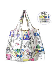 Supermarket Shopping Bag, Eco-Friendly Bag, Foldable and Portable Grocery Bag, Waterproof Storage Oxford Cloth Bag, Large Capacity Tote Bag