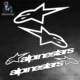 Motorcycle sticker modified body A Star AIpinestars decal decorative helmet print electric car waterproof sticker