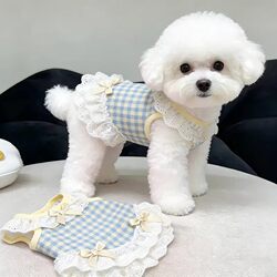 Spring and Summer Pet Clothes, Breathable and Cool Vests, Dog and Cat Dresses, Teddy, Bichon, Pomeranian Dog Clothes