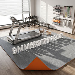Treadmill Anti-Vibration Soundproofing Shock-Absorbing Floor Mat Gym Thickened Carpet Indoor Sports Silent Mat Large Area for Home Use