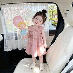 Baby Girl Summer Korean Style Dress 2026 New Model Girl Birthday Princess Dress Vest Dress Summer Fashionable Dress