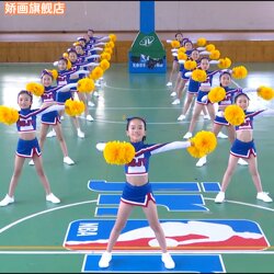 Children's Cheerleading Performance Costumes, Primary School Sports Games, Radio Exercises, Competitive Aerobics Competition, Cheerleading Team Performance