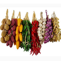 Simulated Chili Skewers, Fake Corn, Garlic Skewers, Restaurant, Guesthouse, Farmhouse Decoration, Wall Fruit and Vegetable Model Pendants
