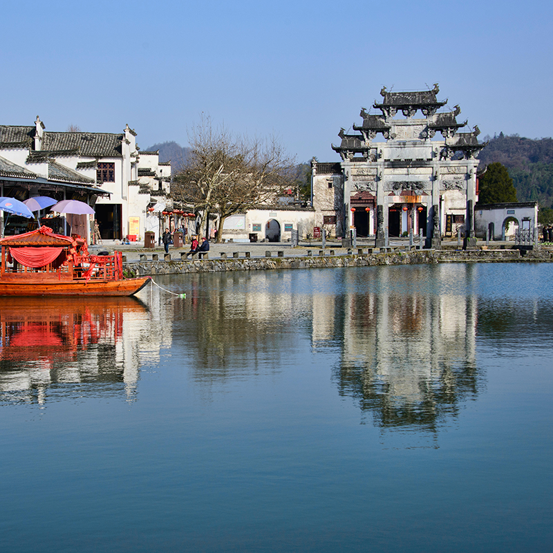 南京旅游2天1晚到黄山翡翠谷宏村纯玩二日游含往返车费门票住宿