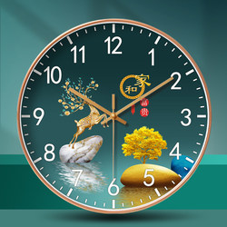 Silent Wall Clock, Chinese Style Wall-Mounted Clock, Modern Clock for Living Room, Home Quartz Clock, New Model 2025