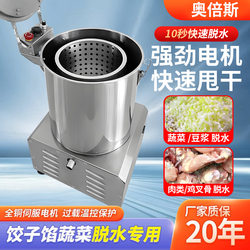 Obes Electric Variable-Speed Vegetable Dehydrator, Vegetable Stuffing Spinner, Stainless Steel Kitchen Water-Draining and Dehydrating Machine