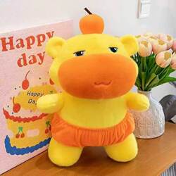 Capybara Lulu Plush Toy Yellow Cartoon Doll Pp Cotton Filled Birthday Gift Original Authentic Plush