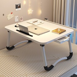 Small Bed Table, Foldable Table, Desk, Simple Home-Use Bay Window Reading Table, Student Dormitory Upper Bunk Table, Multi-Functional