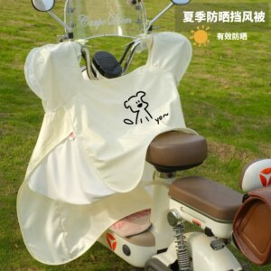 
Electric car windshield is sunscreened by summer thin cool sunscreen battery motorcycle rain cover sunscreen UV protection new model