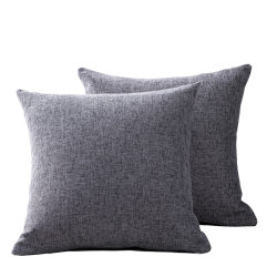 Japanese Muji Solid Color Linen Sofa Cushion Cover Living Room Pillow Headboard Large Backrest Pillow Cushion