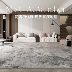 Carpet for Living Room 2025 New Model Light Luxury High-End Gray Minimalist Washable Wipeable Bedroom Bedside Italian-Style Sofa Rug