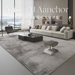 Carpet for Living Room 2025 New Model Light Luxury High-End Gray Minimalist Washable Wipeable Bedroom Bedside Italian-Style Sofa Rug