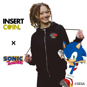 
Sonic Knuckles Sweatshirt INSERT COIN SEGA Sega Game Peripheral Genuine Authorization