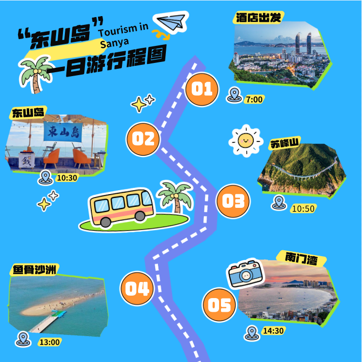 福建厦门旅游东山岛鱼骨沙洲南门湾苏峰山8人团海鲜餐纯玩一日游