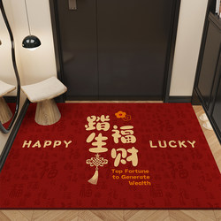 Entrance Floor Mat, Red Wire Loop, Anti-Slip Doormat for Front Door, Housewarming Outdoor Entrance Mat, Outdoor Carpet
