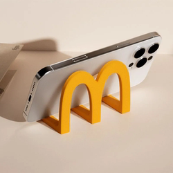 M-Shaped Mcdonald's Desktop Ornament Multifunctional Small Stand Student Phone Holder Simple Mcdonald's Phone Stand