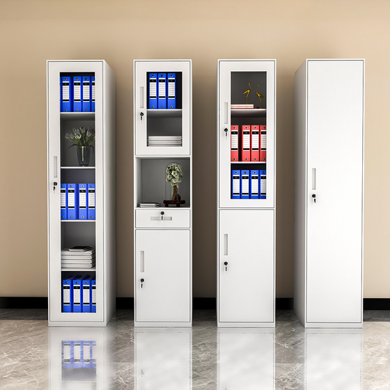 Single -door file cabinet office iron leather cabinet data cabinet archive cabinet single cabinet with lock house wardrobe small cabinet