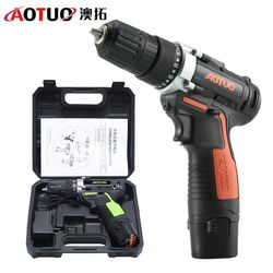 Large quantity and excellent quality lithium electric rechargeable drill 12V electric screwdriver machine rechargeable hand electric drill household lithium electric drill