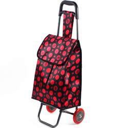 Factory Customized Baoyang 2- Trolley Cart Home Cargo Luggage Cart Portable Shopping Cart Luggage