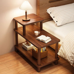 Small Bedside Table, Side Table Next to the Double-Layer Sofa, Mini Coffee Table, Side Storage Rack, Small Square Table for the Balcony