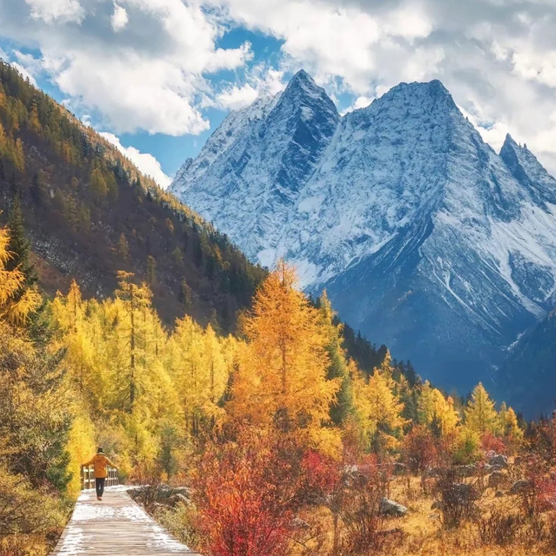 【全国出发】仙境亚丁四姑娘山稻城亚丁海螺沟环线纯玩跟团8天7晚