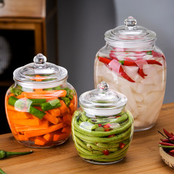 Glass Sealed Jar for Pickles, Household Use, Sichuan-Style Pickled Vegetables, Food-Grade Bottle, Small Storage Jar