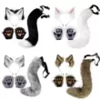Halloween cáo phù hợp với tai và mũ mô phỏng đuôi cáo con thú trang phục Furui điều khiển động vật móng vuốt cos đạo cụ