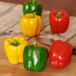Simulated Vegetable Model Pepper, Vegetable Pepper, Fruit and Vegetable Food Food Ornaments, Exhibition Hall Window Decoration Shooting Props