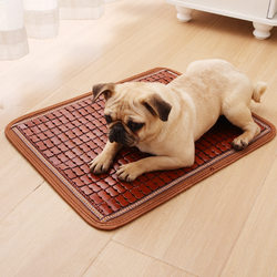 Summer Dog Cooling Mat Pet Mat Mahjong Mat Cat Sleeping Mat Dog Bed Cooling Mat Bamboo Mat for Cage Sleeping Dog Mat