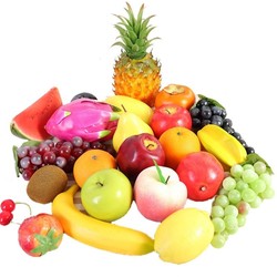 Simulated Fruit Ornaments, Fake Apples, Grape Bunches, Banana Models, Photography Props, Vegetable Decorations, Plastic Fake Fruits