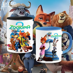 Zootopia 2 Merchandise Mug Ceramic Water Cup Cartoon Household Desktop Cute Drinking Cup for Men and Women Yd
