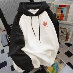 Pure Cotton Heavy weight Fleece-lined hooded Raglan Sweatshirt men's and women's autumn and winter ins tide Loose New arrival Plus size Easiest for match Outwear