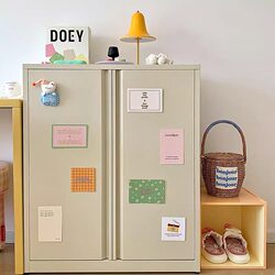 Dopamine-Style Iron Storage Cabinet with Open-Door Design, Multi-Layer Bookshelf, Narrow Gap Storage Cabinet for Living Room, Snacks, and Cosmetics