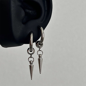 Rivet titanium steel stud earrings for men niche design unique earrings