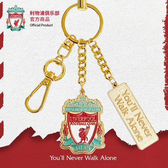 プレミアリーグ　リバプール記念グッズ リバプールFC 公式チームキーチェーン - 両面エンブレム
