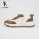 LOUISPRO light luxury men's new brand black shoes trendy fashionable casual shoes waterproof and wear-resistant outdoor sports shoes