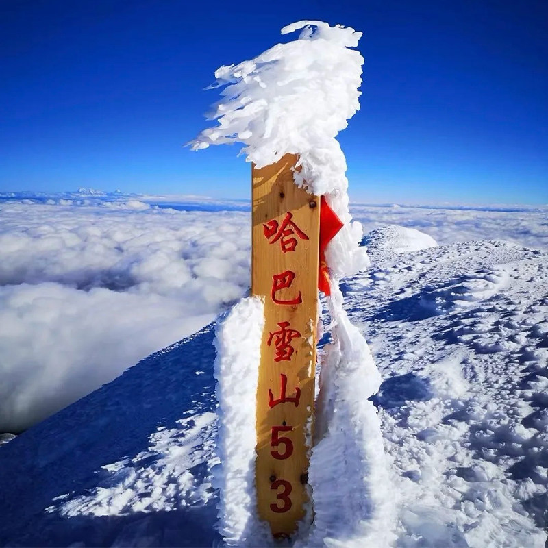 云南迪庆香格里拉哈巴雪山徒步登顶 1V1向导协助登顶 纯玩无购物