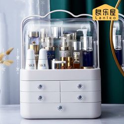 Large-Capacity Cosmetics Storage Box, High-End Lipstick and Skin Care Products, Desktop Exquisite Dressing Table, Dust-Proof Drawer with Lid