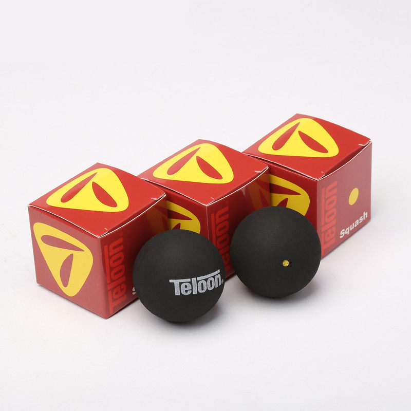 경기 훈련 특수 스쿼시 초급 중급 초급 탄성 저속 고급 싱글 및 더블 바스켓 노란색 및 빨간색 도트 벽 라켓-