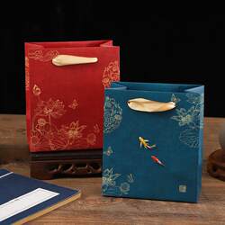 Father's Day Gift Bag, Chinese Style Gift Tote Bag, Jewelry Box, Gift Box, Paper Gift Bag, Original Design