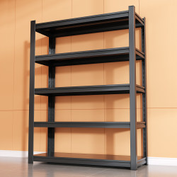 Shelf Storage Rack Multi-Layer Household Storage Rack Floor-Standing Sundries Rack Warehouse Balcony Carbon Steel Metal Storage Shelf Iron