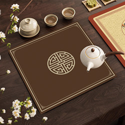 New Chinese Zen tea mat tea coaster square small size diatom mud absorbent non-slip mat teapot insulated tea mat
