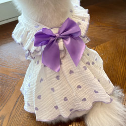 Pet Dresses, Clothing, Spring and Summer Dog and Cat Apparel, Teddy, Bichon, Pomeranian, Heart-Shaped Dog Outfits, Cat Clothing