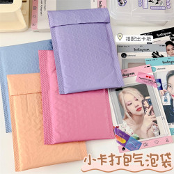 Color ins Thickened Card Material Packaging Bubble Bag Protection Express Pearlescent Film Bubble Wrap Bubble Envelope