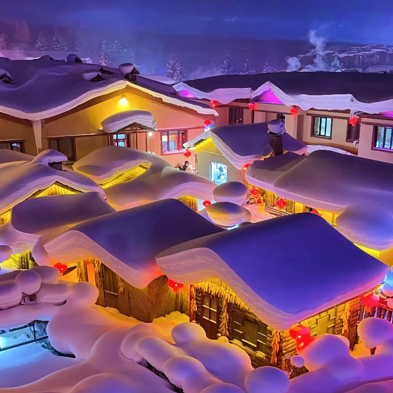 哈尔滨雪乡亚布力6天5晚冰雪大世界滑雪住雪乡内门票一价全含纯玩