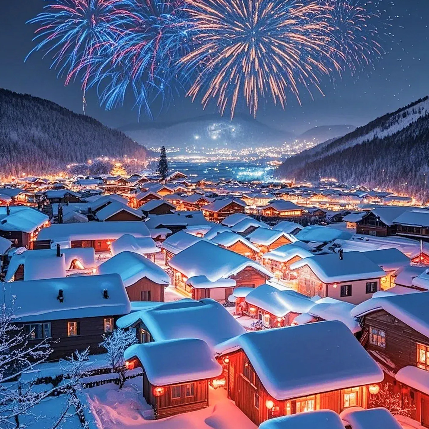 8人小团一价全含哈尔滨雪乡长白山延吉5天4晚滑雪温泉穿越雪原